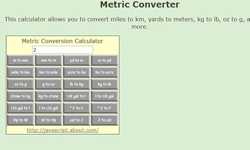 Metric Converter - Calculator