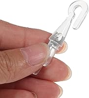 Vista 4 de DOITOOL 6 piezas de herramientas para la punta de la vara inclinable de la ventana, accesorios horizontales blancos, ganchos de cortina