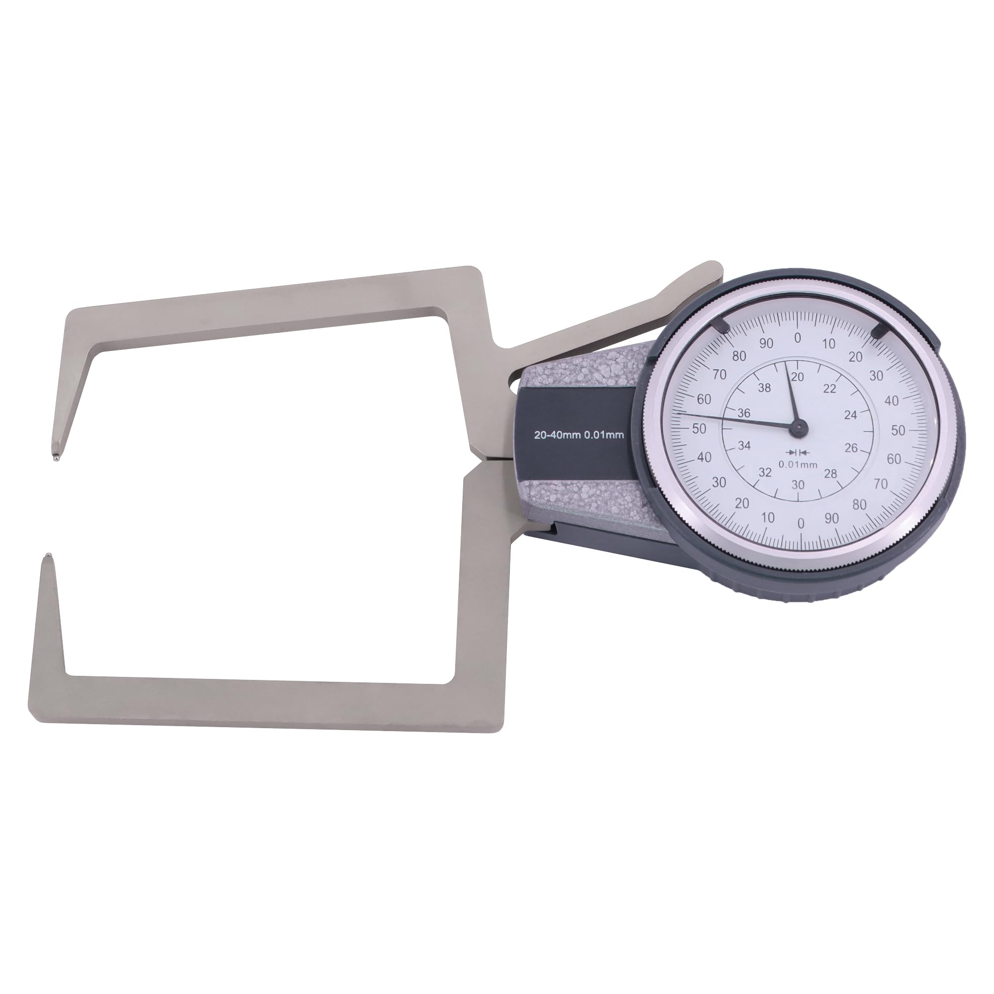 ASIMETO Außen-Schnelltaster analog (Messuhr), Messbereich 10–30 mm, mit Hartmetall-Messkugeln
