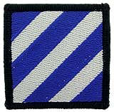 United States Army 3rd Infantry Division, Full Color, Embroidered Patch with Iron-On Adhesive
