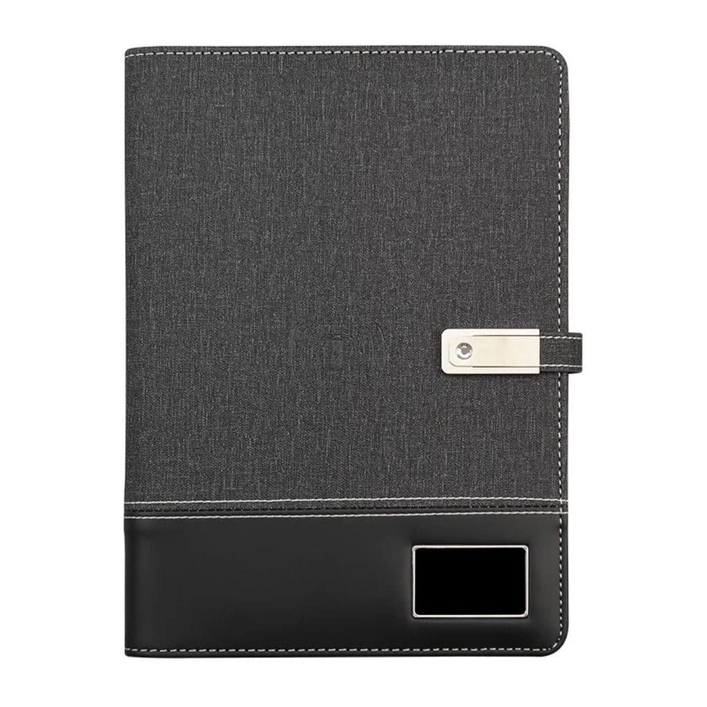 CXBDDF Charging Notebook LED Creative Loose-leaf Multi-function A5 Notepad With U Disk Power Bank Notebook Business Gifts(8000mAH Wl Cg 16G)
