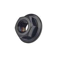 Vista 6 de Titanium DIN6923 M5 M6 M8 M10 M12 M14 M16 - Juego de 6 tuercas hexagonales (paso M5, 0.031 in, negro)