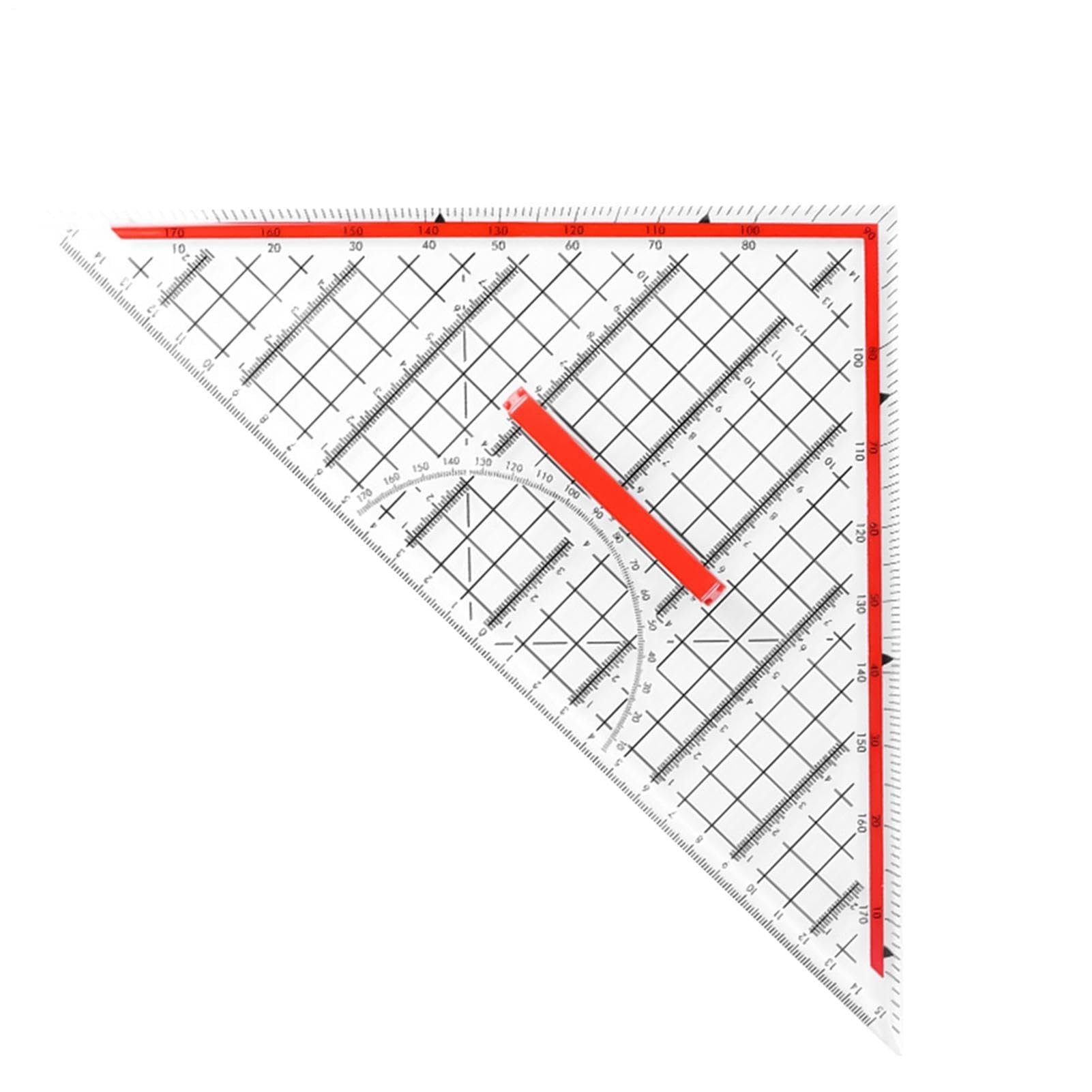 Dreieckslineal – Mathematische Geometrie-Werkzeuge für transparentes Schreibwaren, Geometrische Lineale für Architekten