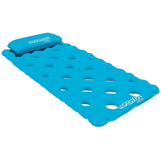AIRHEAD SUN COMFORT COOL SUEDE Pool Mattress. Sapphire, Model:AHSC-024