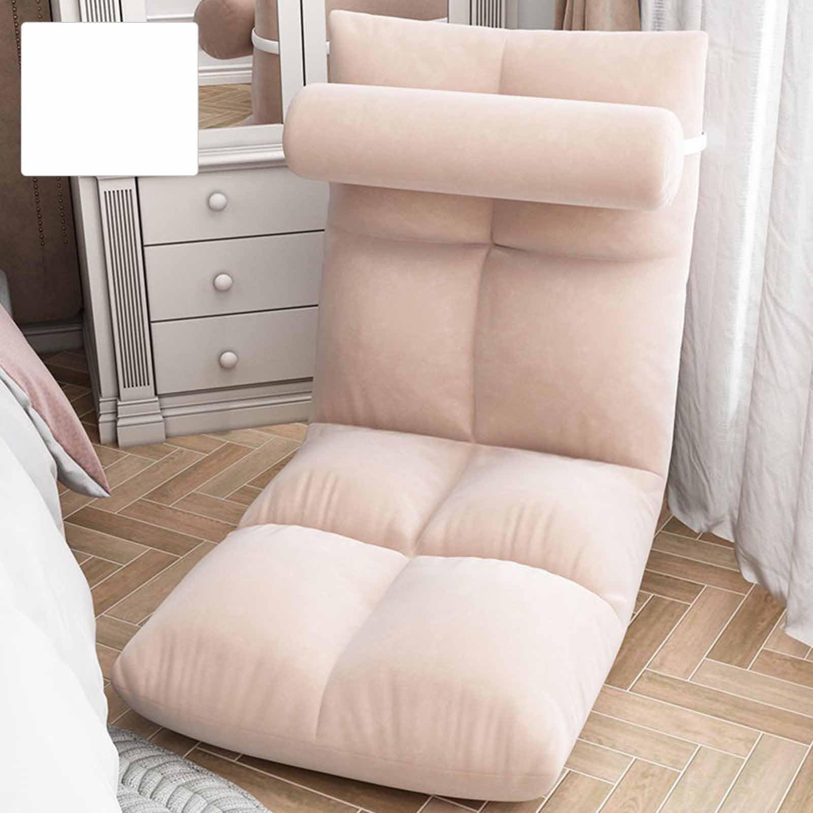 Silla de gaming, respaldo ajustable, suave, plegable, para adultos, meditación, sala de estar, sala de juegos, marco de metal (pincho)