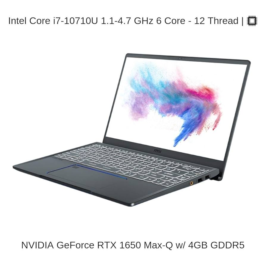 14インチ msi ゲーミングPC Core i7-10710U GTX1650 Amazon.co.jp