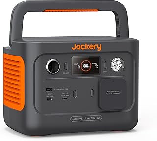 Jackery Station Électrique Portable Explorer 300 Plus, 288Wh/300W Capacité avec Batterie LiFePO4 Durable, 3.75KG Léger Facile à Porter, Générateur Électrique Solaire pour Camping, Voyage, Urgence
