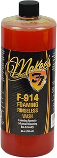 McKee's 37 F-914 Foaming Rinseless Wash (Powerful Rinseless & Waterless Car Wash For a Super Clean No Rinse Wash & Shine) (32 oz.)