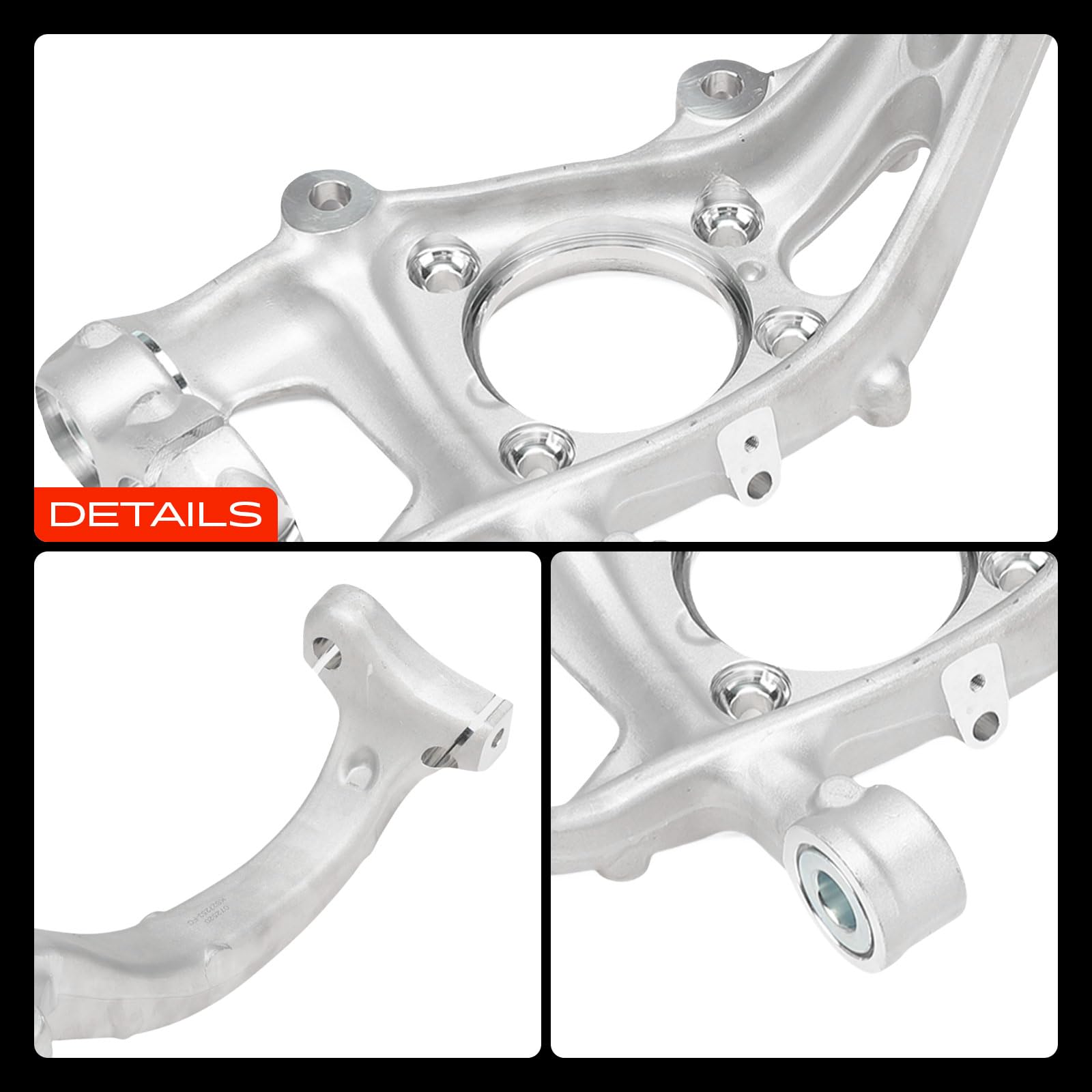 Frankberg Fuso a snodo Alloggiamento cuscinetto ruota Anteriore sinistro Compatibile con Q5 FYB FYG 2.0L 3.0L Q5 Sportback FYT 2.0L 3.0L Q5 Van FYB FYG 3.0L Replace# 80A407253C