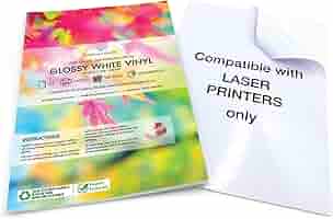 Fogli Adesivi Vinile Lucido A4 Impermeabili - 20 Fogli Per Stampanti Laser, Ideali Per Adesivi Personalizzati - Foto 13