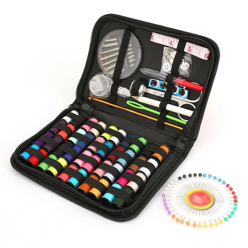 Kit de couture pratique JFDBGU avec dissolvant de fil et ciseaux - 4