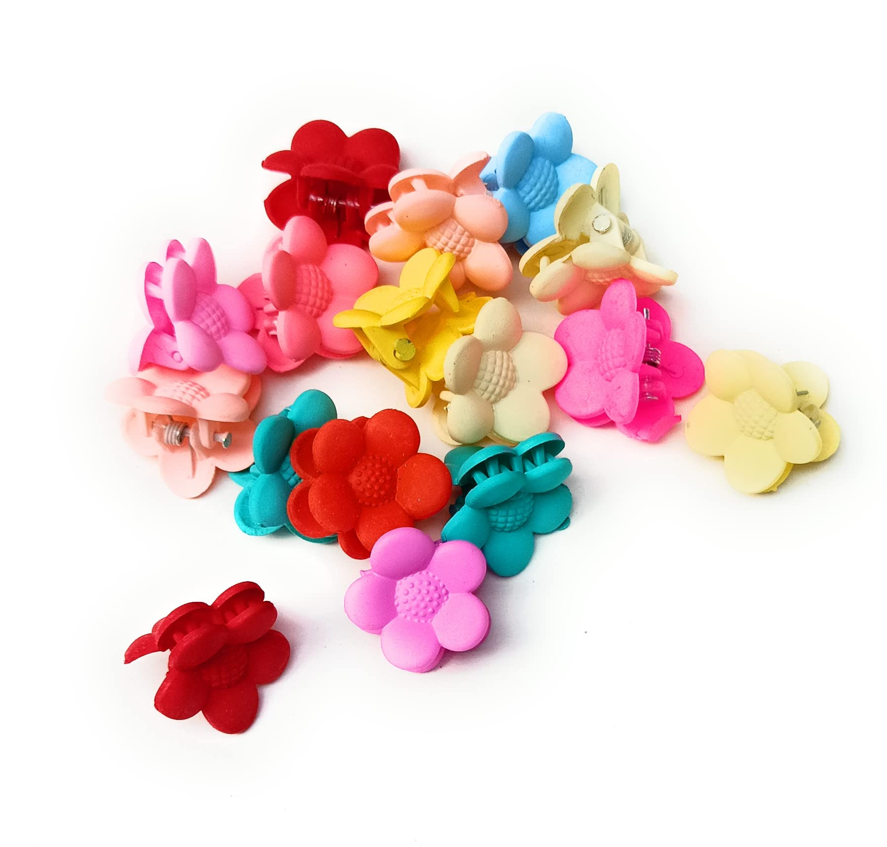 MOOLYAVAAN PRODUCTS Mini Butterfly Clips Attractive Comfortable Flower shaped Small Claw Clips Kids Hair Accessories No Slip Tiny Baby Pins For Girls Toddlers Infants Women Mix Colors