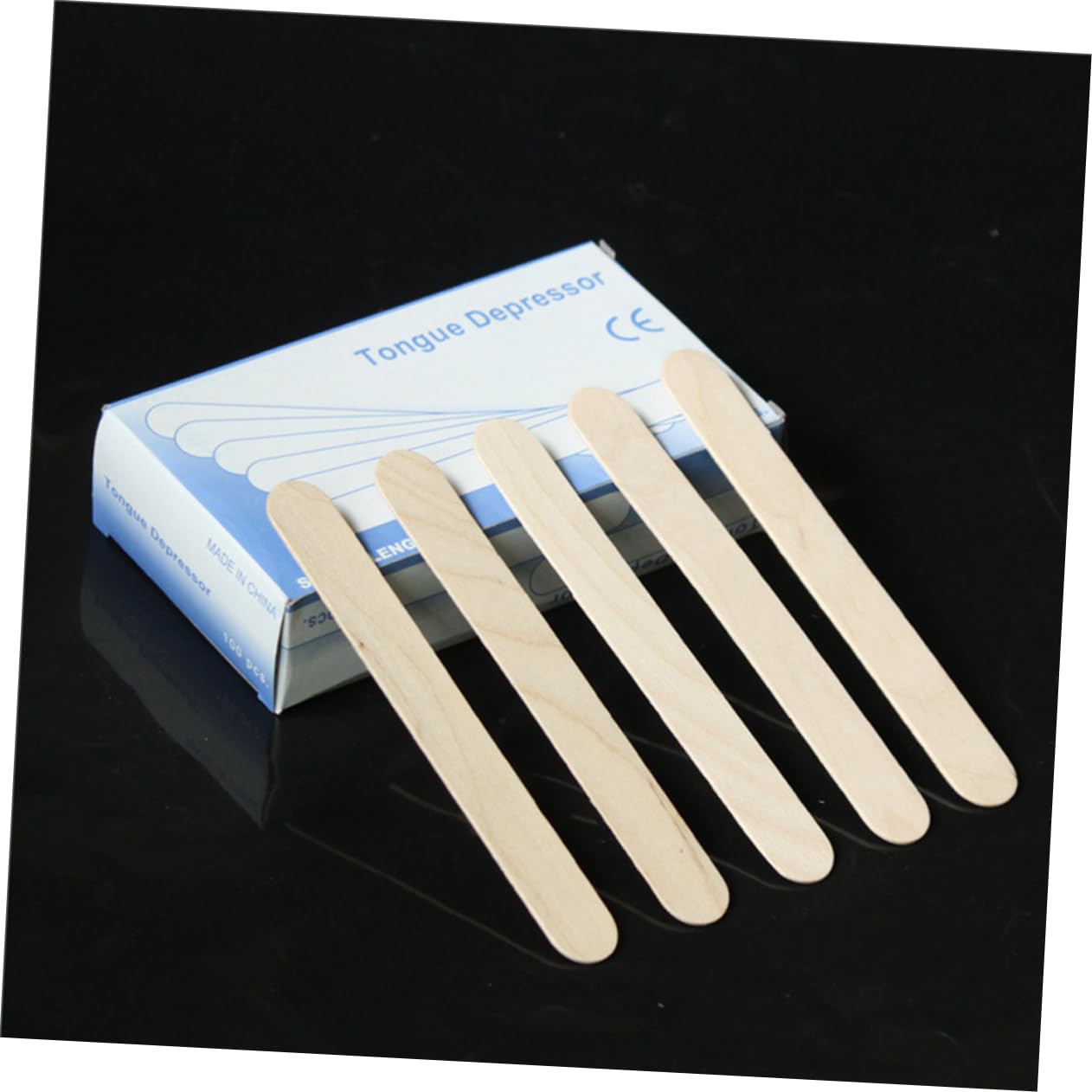 PartyKindom 100pcs Wooden Wax Stick Para Waxing Spatula for Hair Removal Easy to Use for Salon Diy at Home