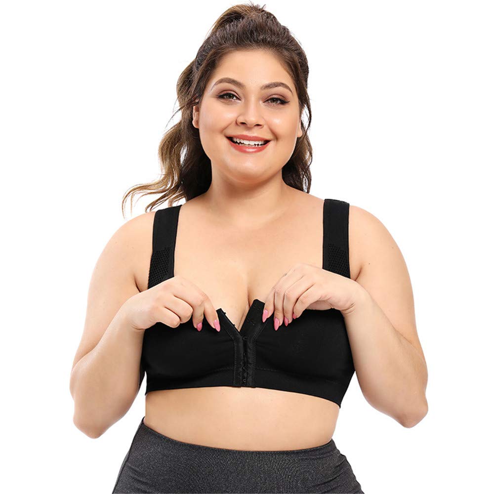 LYGBAOFUL Upgrade Sujetador Deportivo de recuperación con Cierre Frontal postoperatorio para Mujer con Acolchado extraíble