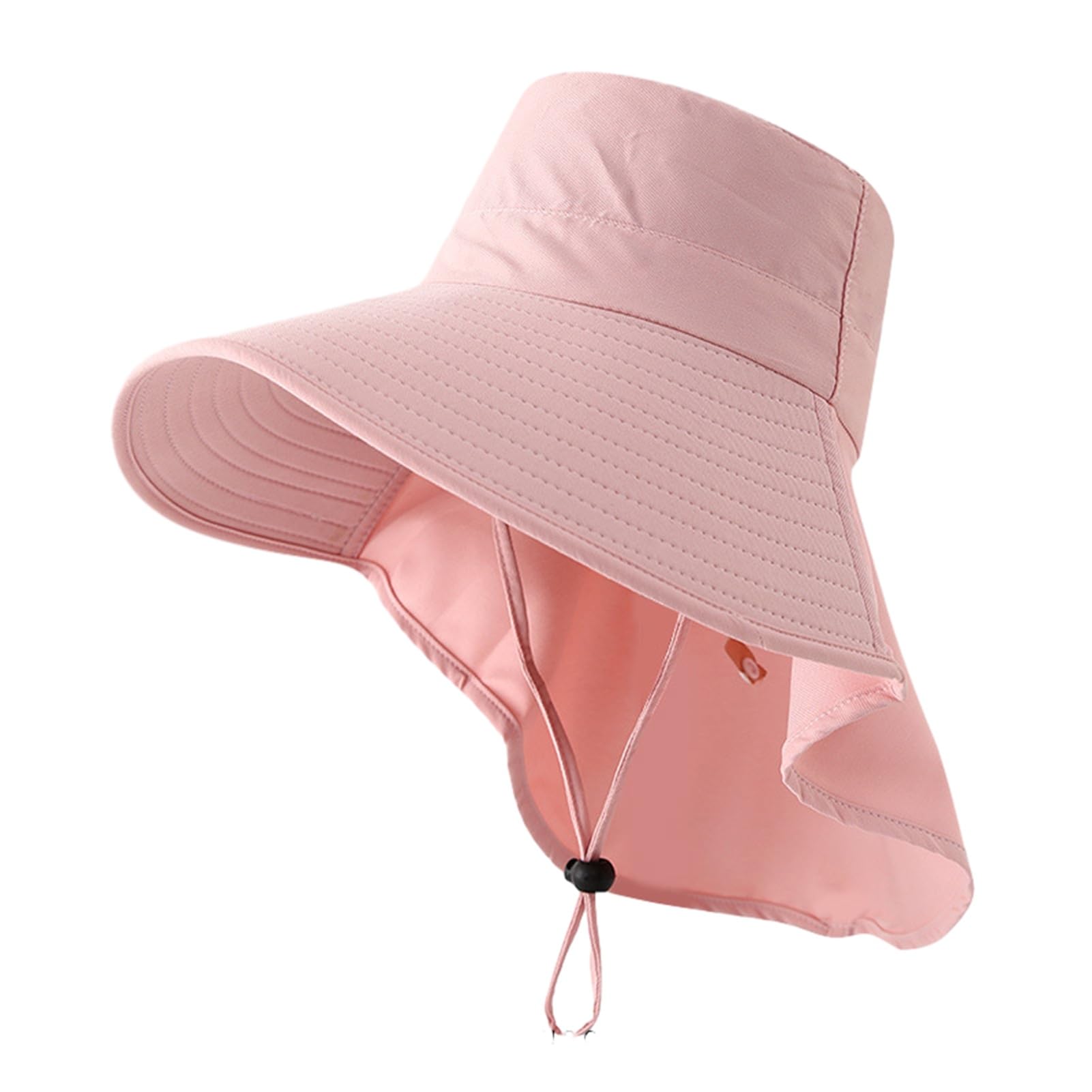 matumou Large Brim Bucket Hat, Outdoor UPF 50+ UV Hat, Waterproof Breathable Face Neck Flap Cover Folding Hat for Men, Women