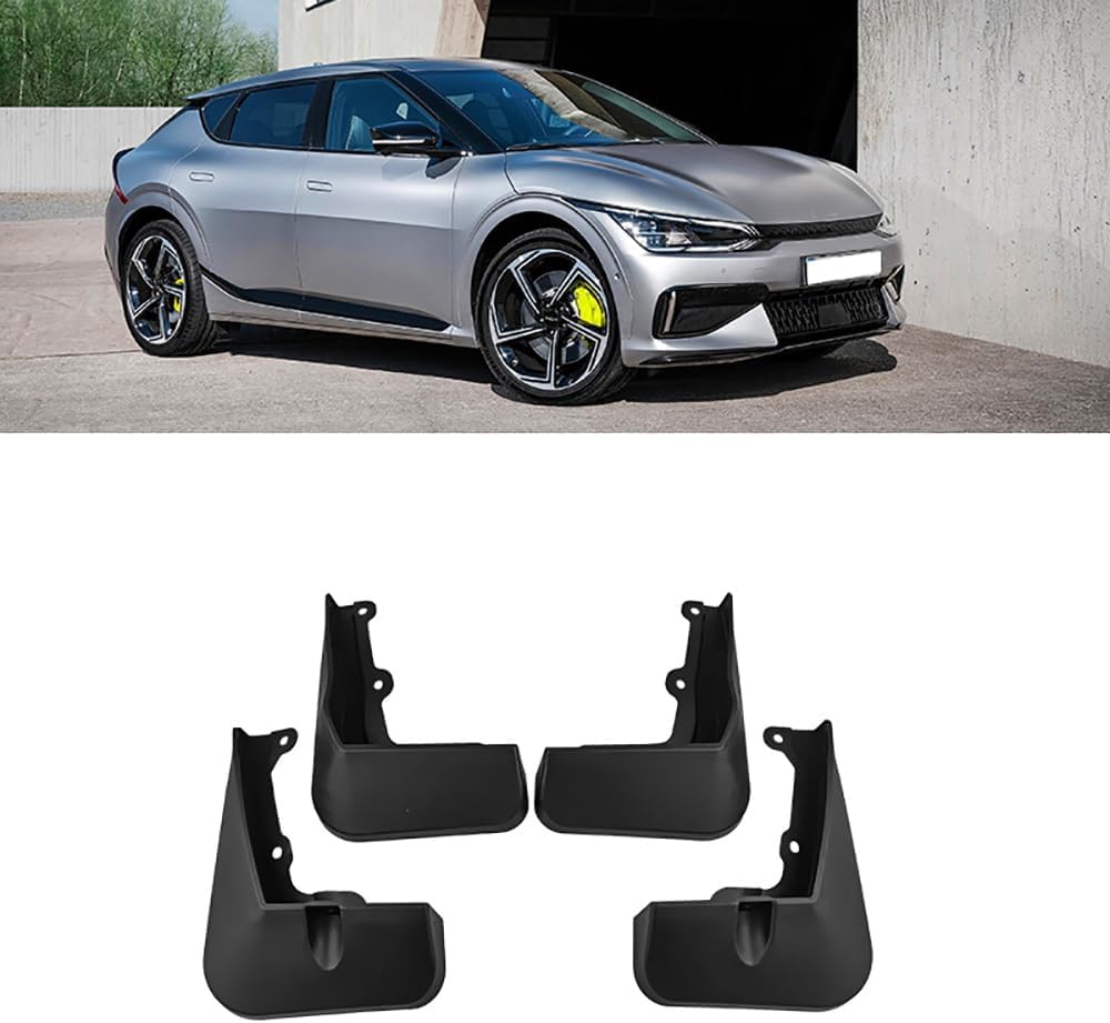 RESKIU 4PCS Mud Flaps for Kia EV6 GT 2023, Splashproof No Drill Easy Install Front Rear Wheel Protection Fender Mudflaps All-Weather Splash Guards