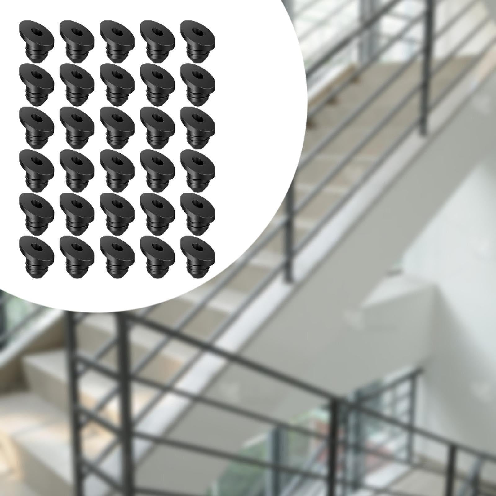 perfk Rondelles biseautées d'angle 30x45 degrés pour câbles de 1/8 "5/32" 3/16 ", faciles à installer pour les poteaux métalliques, manchons de protection,