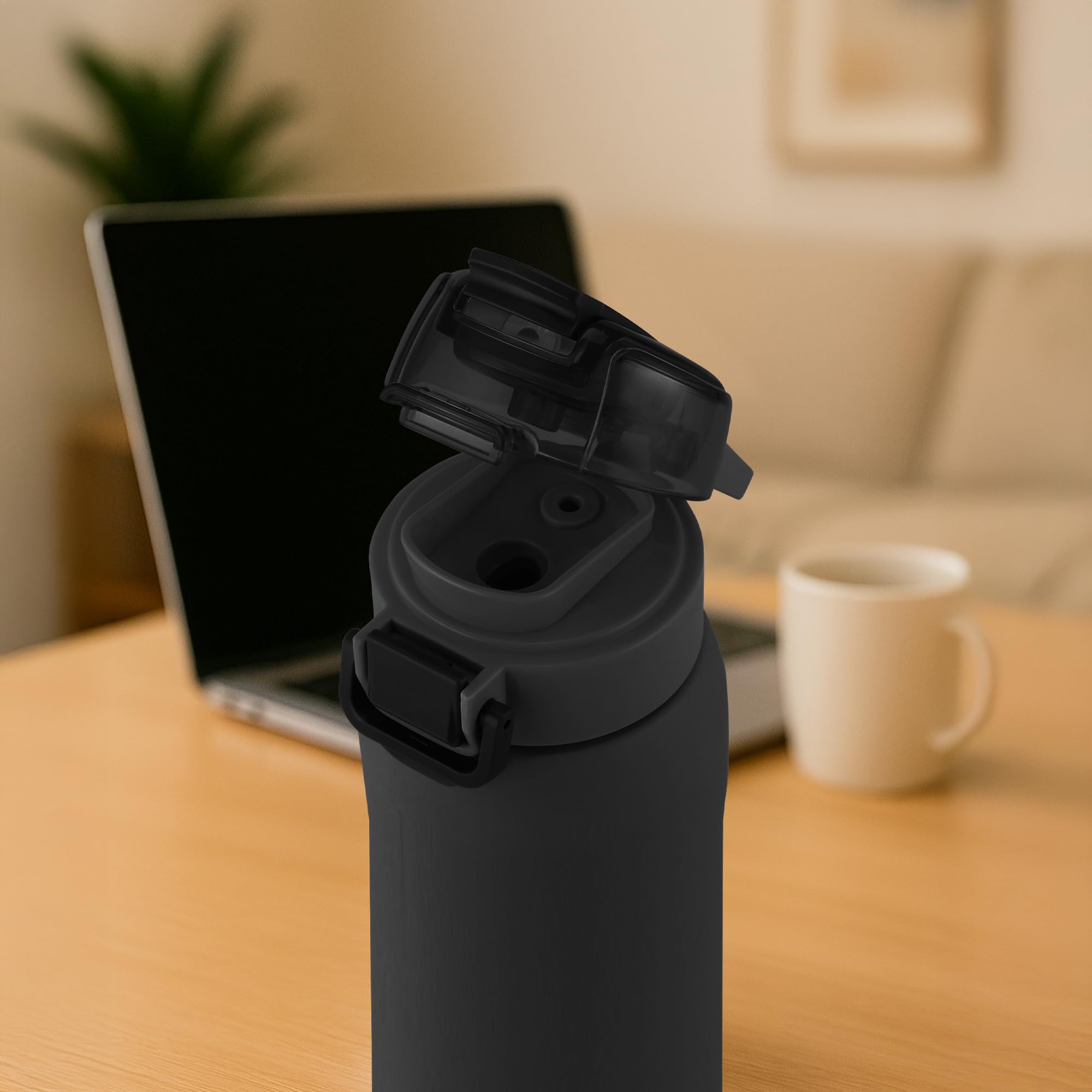 Milton Twiniq 900 Thermosteel Water Bottle - Hot & Cold -6