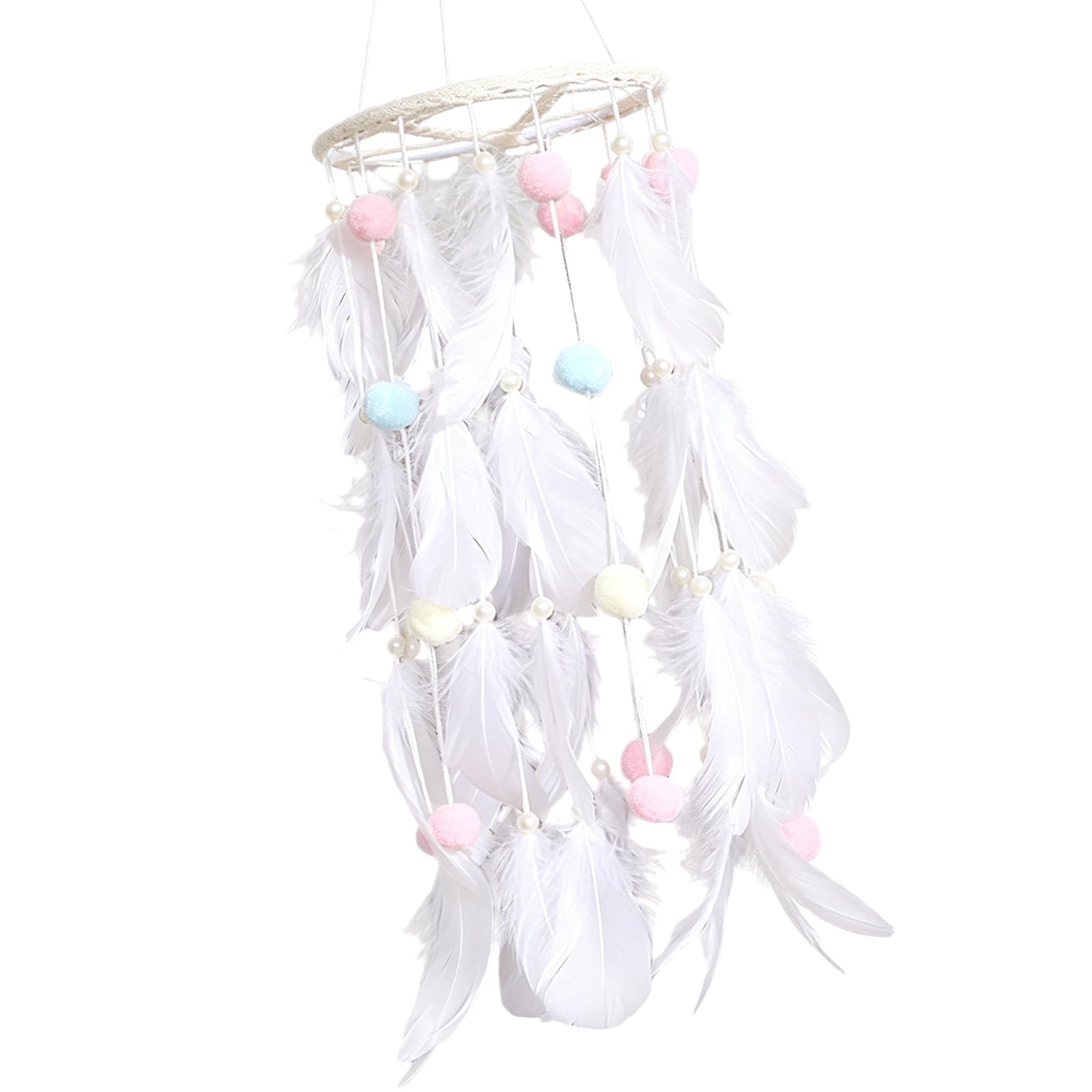 Tsophreniq Large Dream Catchers with Natural Feathered Hanging Ornament for Living Room Home Decors and Gift Giving Dream Catcher Pendant