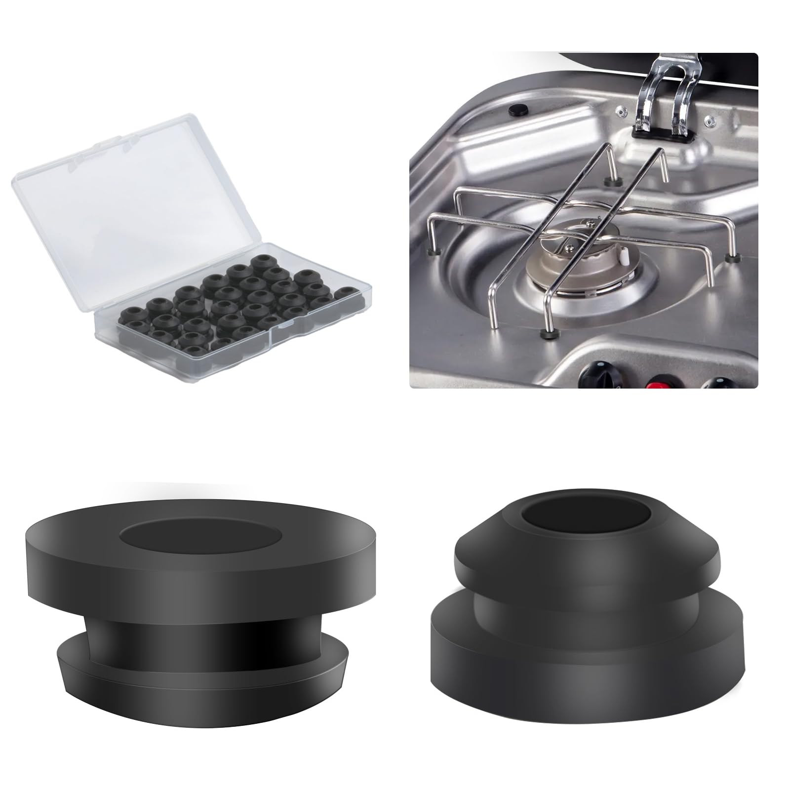 Piedini In Gomma Per Fornello Camper - 48 Pezzi, Antiscivolo, Compatibile Dometic - Foto 8