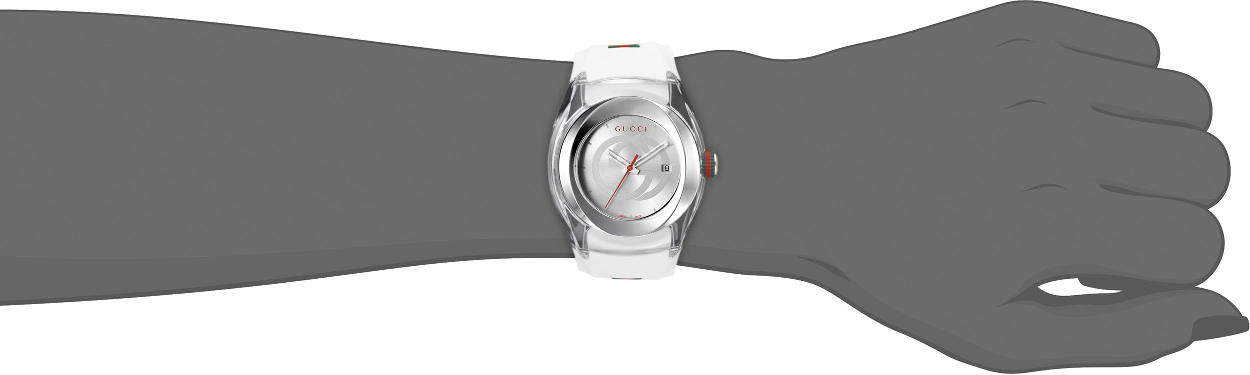 Gucci Sync L Stainless Steel Watch With Rubber Band Model