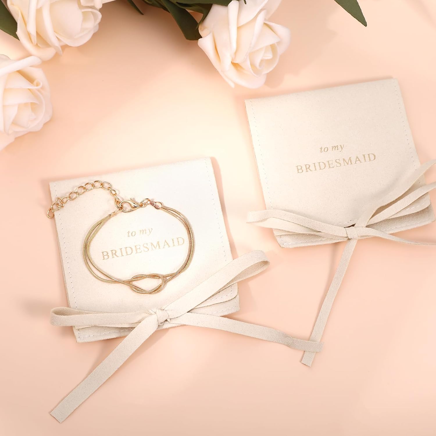 Set of 8 Bridesmaid Bracelets with Pouch, Gifts for Bridesmaid Jewelry Set Proposal Box Stuffers Wedding Favors - Image 7