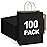 BagDream 100Pack 10x5x13 Black Paper Bags with Handles Bulk Kraft Recycled Paper Shopping Bags for Gifts, Merchandise, Retail, Party Favor Gift Sacks