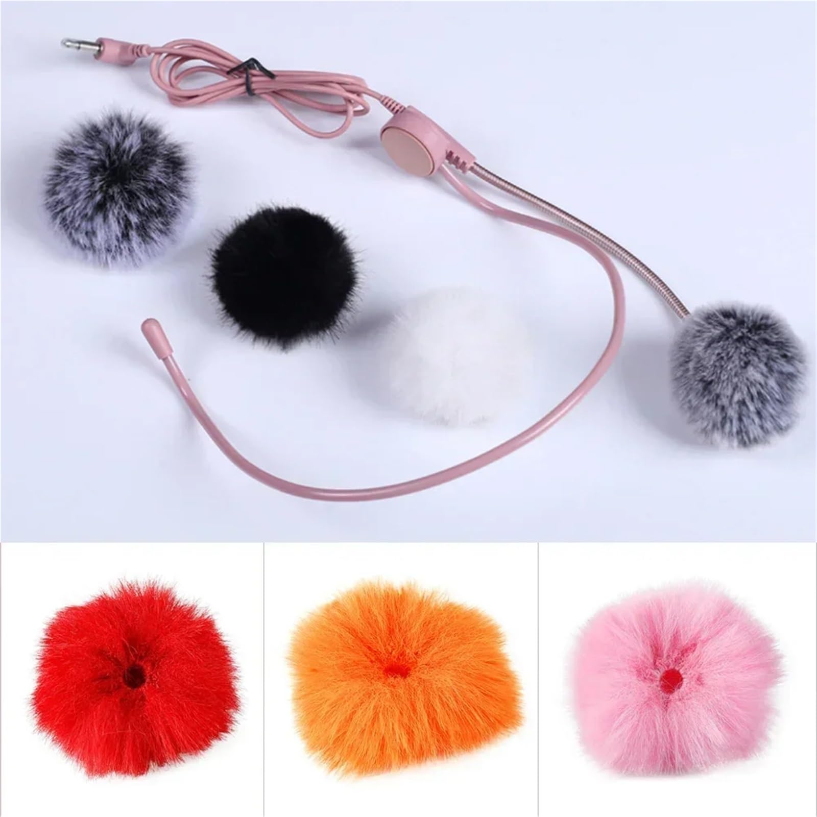 Parabrisas peludo para micrófonos Lavalier de 5 a 10 mm, paquete de 15/30
