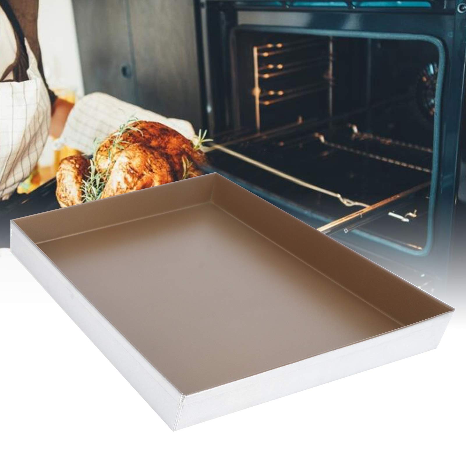 Backblech, Aluminium-Backbleche, antihaftbeschichtete Ofenform, Keksblech, Ofenblech für die Küche zu Hause
