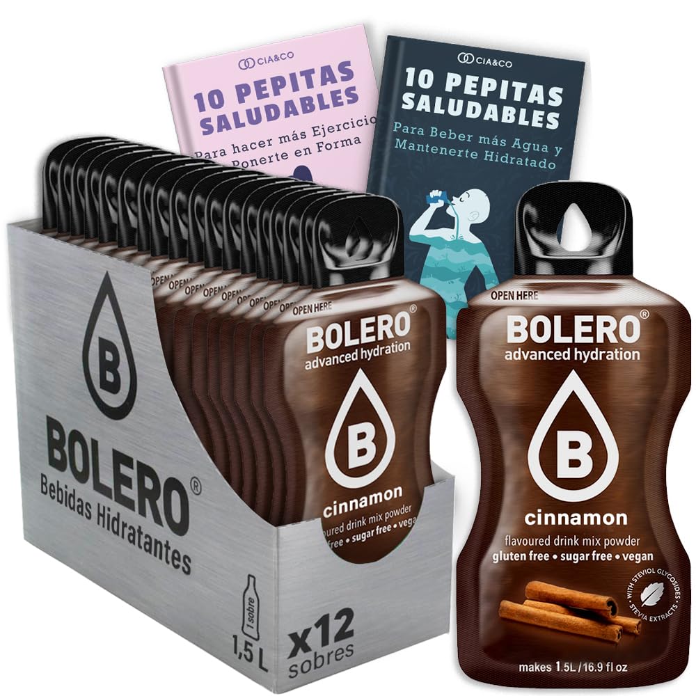 24 x Bebida Bolero COLA Hidratante Sin Azucar (24x9 grs) + 30 Pepitas Saludables para una vida más sana by Cia&Co — view 210