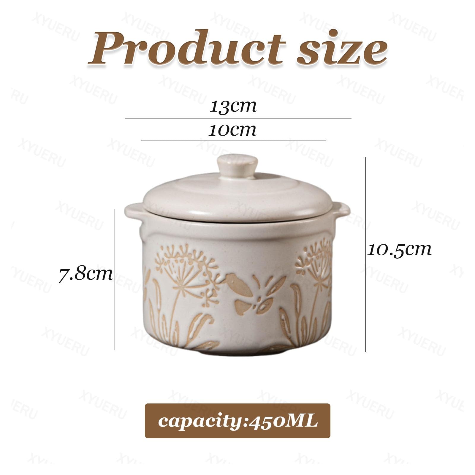 Ceramiczne miseczki do zupy z pokrywką, ergonomiczne podwójne uchwyty, naczynie do zapiekanek, francuskie miski do zupy cebulowej, dekoracja kuchni retro, do zup i jajek na parze