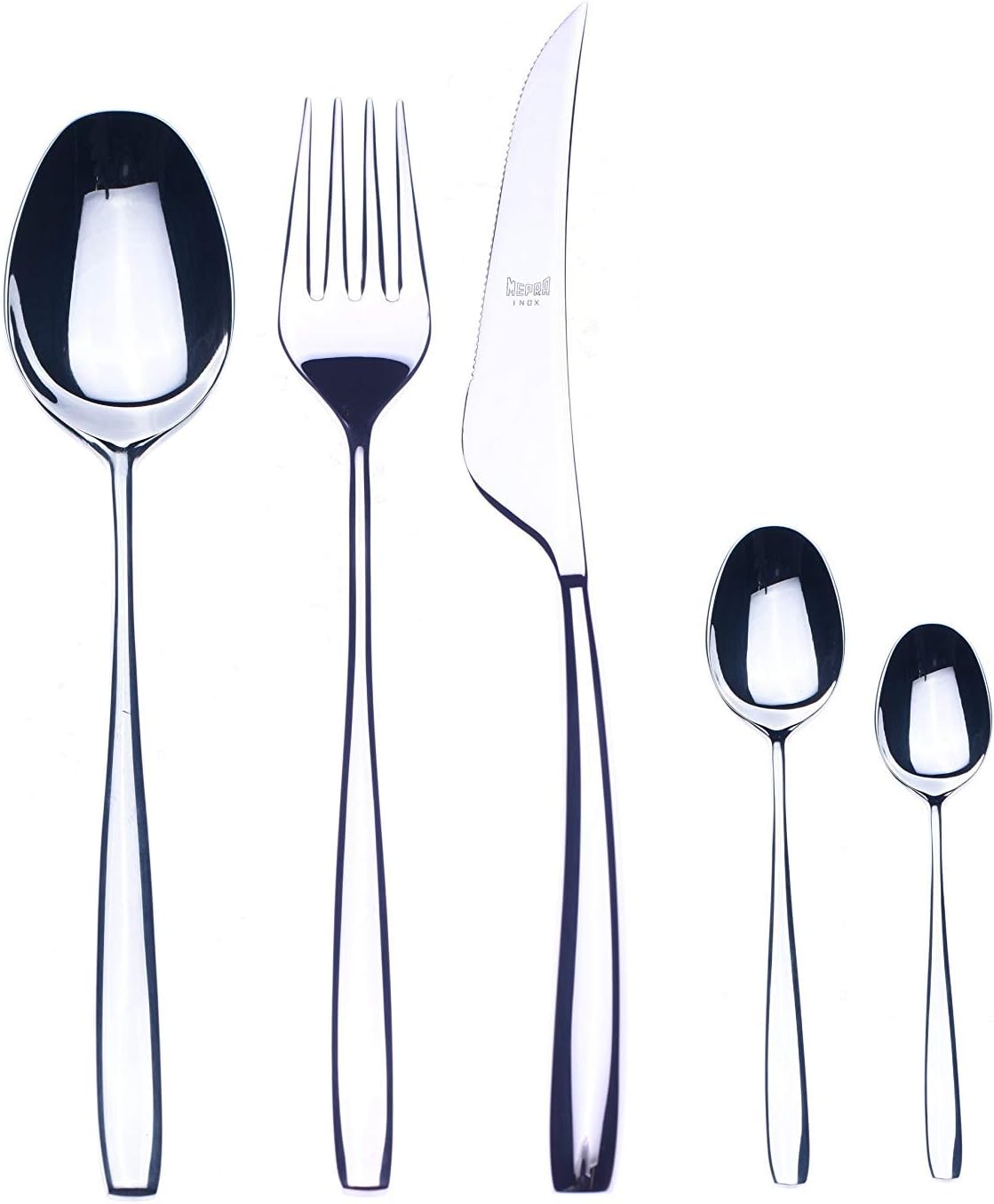 MEPRA 105222030M Moka Flatware Set, [30 Piece, Polished