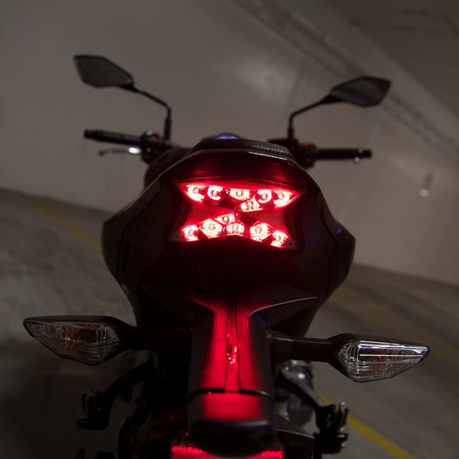 Montaje de luz trasera LED para motocicleta, lente transparente compatible con Kawasaki Z900/Z650/Ninja 650 2017 2018 2019