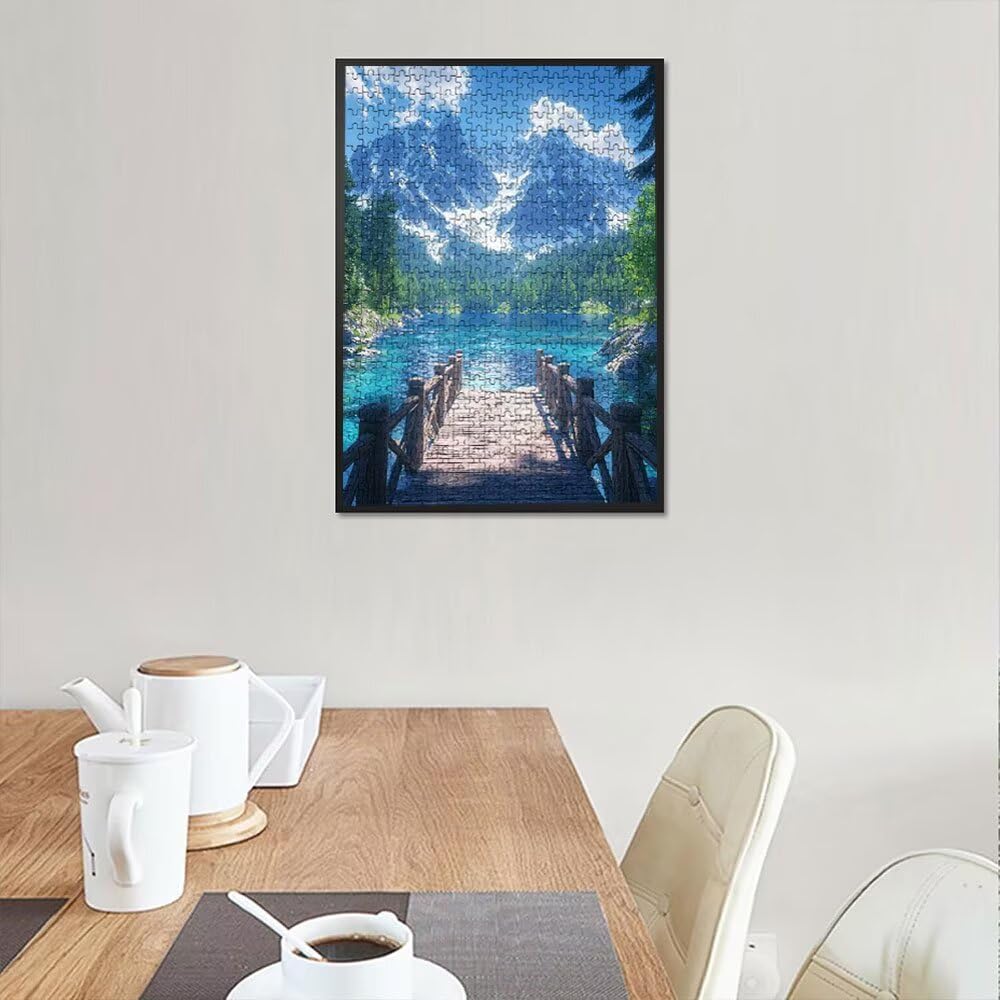 Puzzle 5000 Teile Erwachsene, Jigsaw Puzzle Erwachsene 5000 Teile, Woodbridge See Puzzles, Impossible Klassische Puzzles, Herausfordernde Familie Spiele, für Home Decor und Geschenke DX0YL2-720
