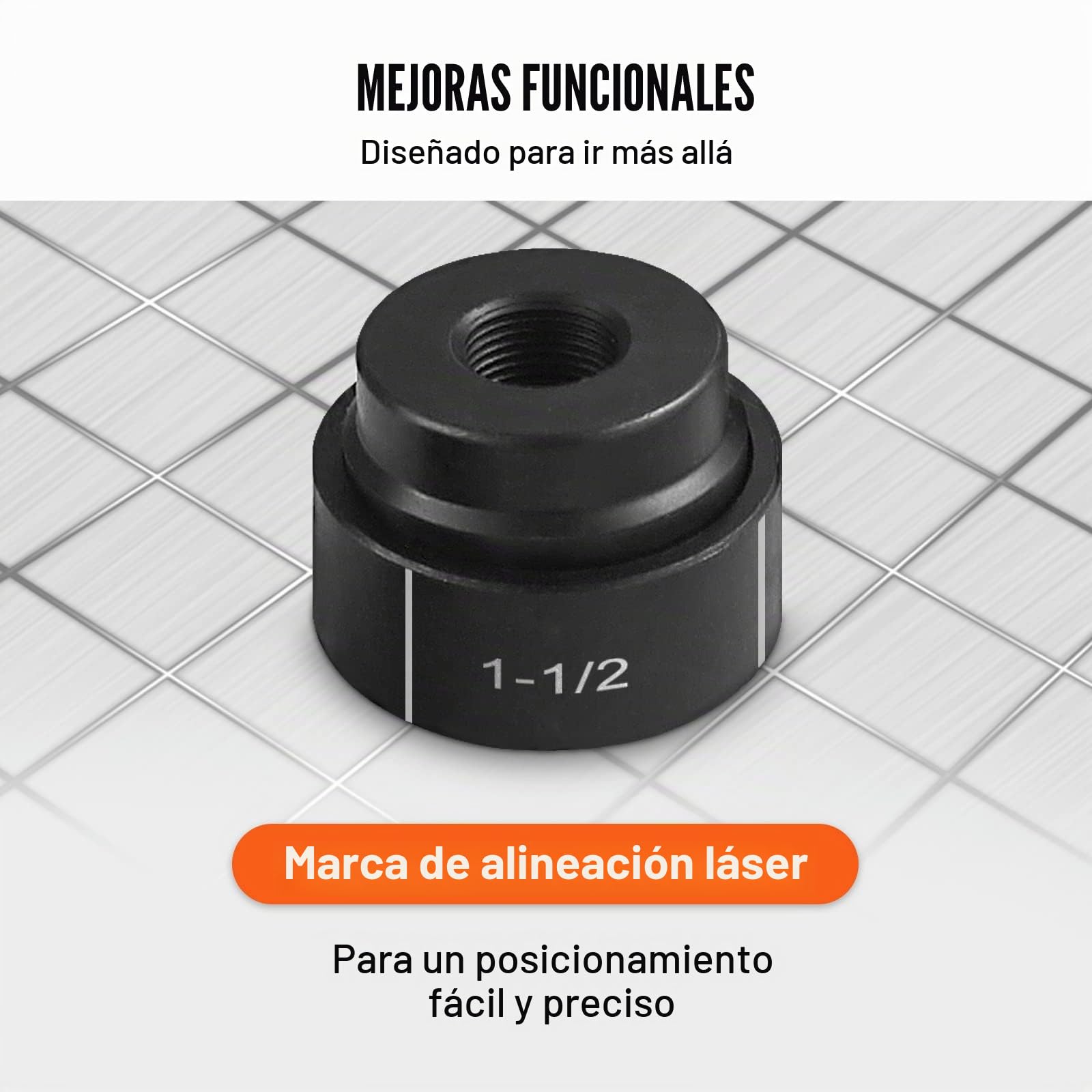 VEVOR Kit de Perforación Hidráulica Presión de 10 T con 6 Punzones Perforadora Hidráulica Manual con Maletín Portátil Kit de Perforadora Hidráulica 12,7-50,8 mm para Metal Acero Aluminio Plástico