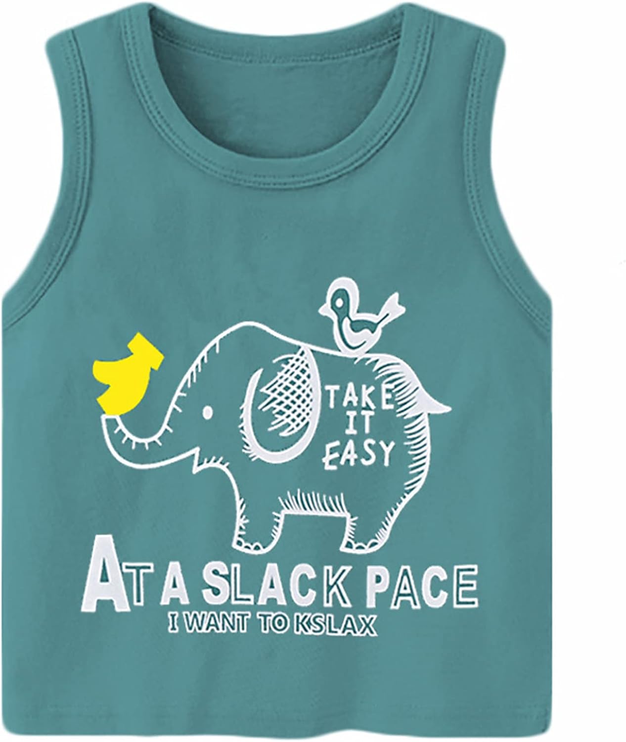 Kids Baby Boy's Sleeveless Tanks Vest Tops Cartton Printed Cotton Tee Shirt Undershirt Summer Outfits