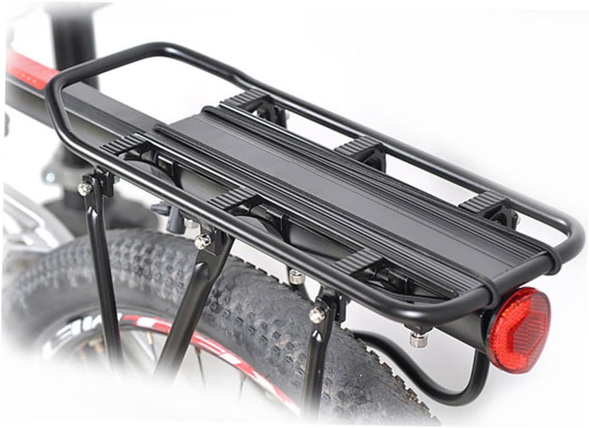 Rear Bike Rack Cargo Carrier Black Bicycle Rear Rack for Mountain Compatible with Bicycles