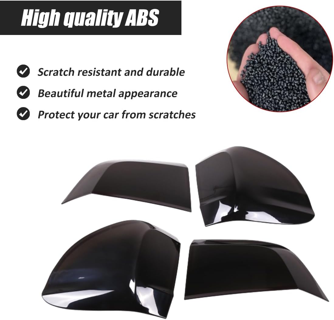 ABS Black Rear Tail Light Lens Taillight Kit Fit for BMW X5 F15 2014-2018 Car Exterior Taillight Protection Cover Accessories