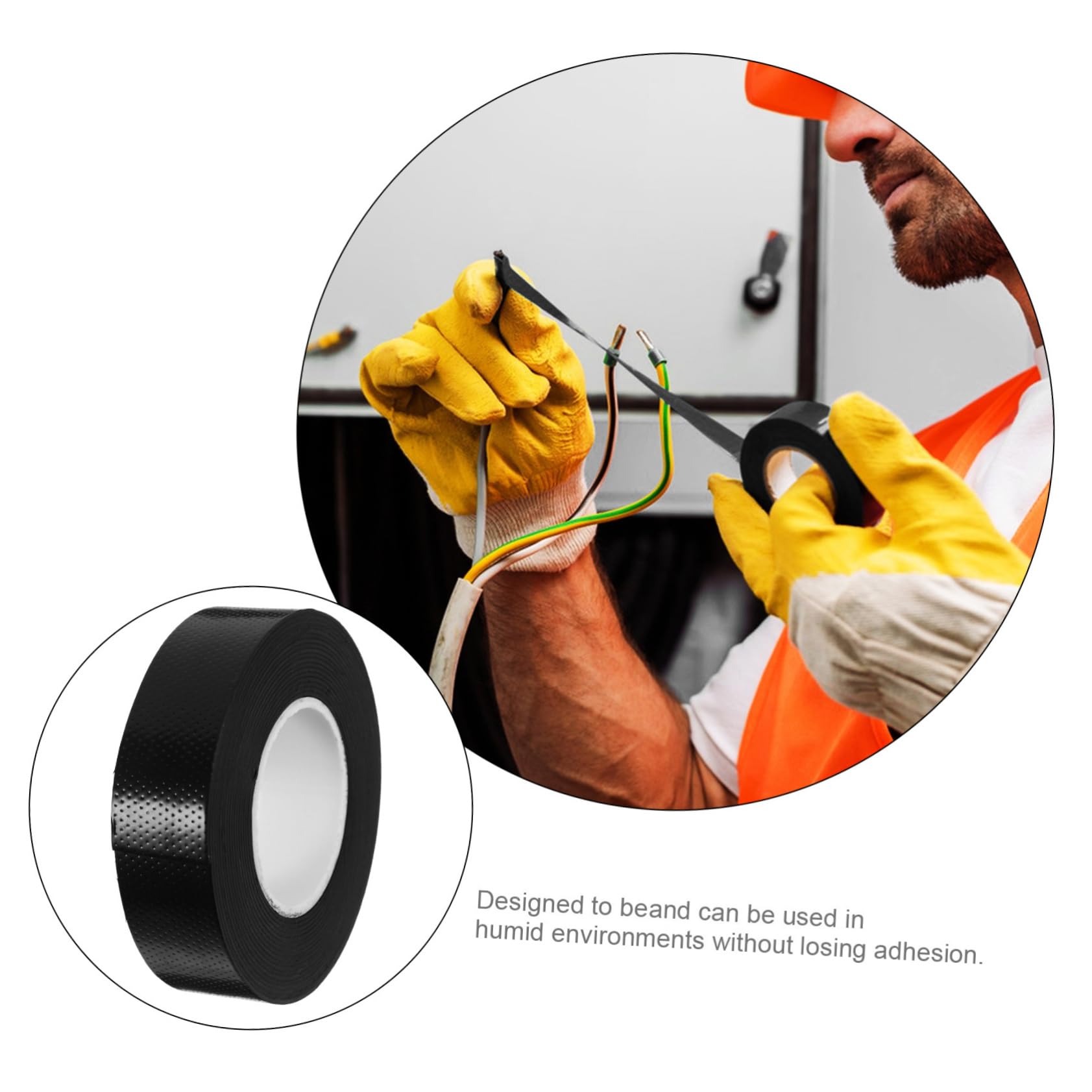 Isolierbandrolle 5 Stück für Elektriker, Industrieisoliertes Klebeband