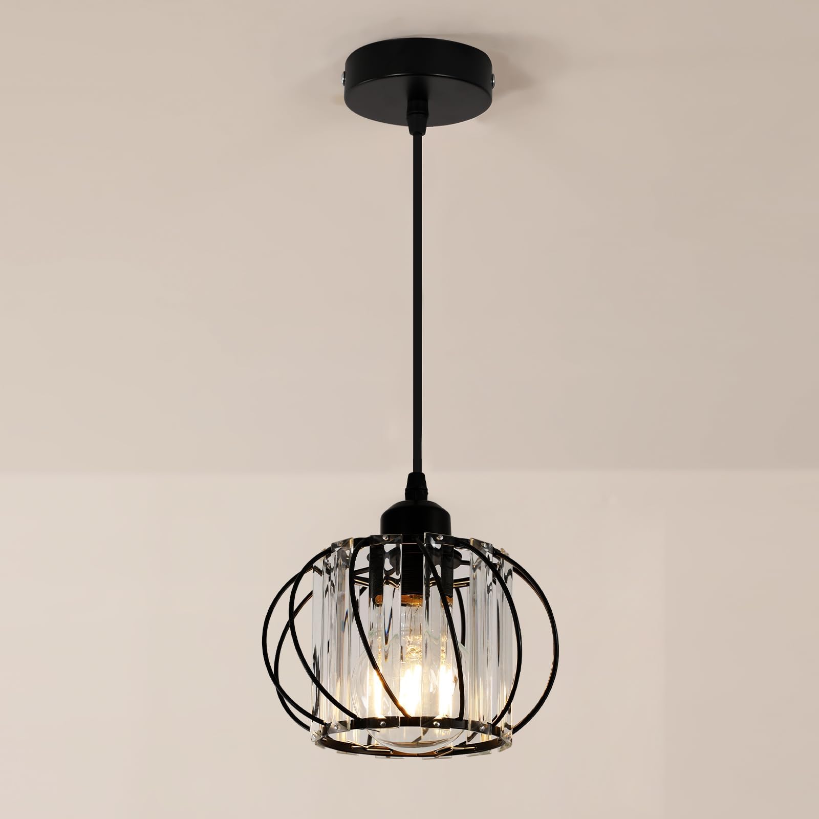 iDEGU Suspension Luminaire Industrielle, 27CM Rétro Lustre Plafonnier