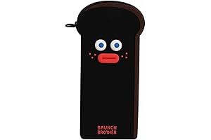 Silicone Pencil Pen Pencil Case Pouch Bag Organizer (Burnt Toast)