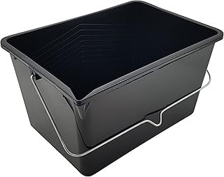 Nespoli - Lackeimer 12 Liter, groß, mit Metallgriff, schwarz