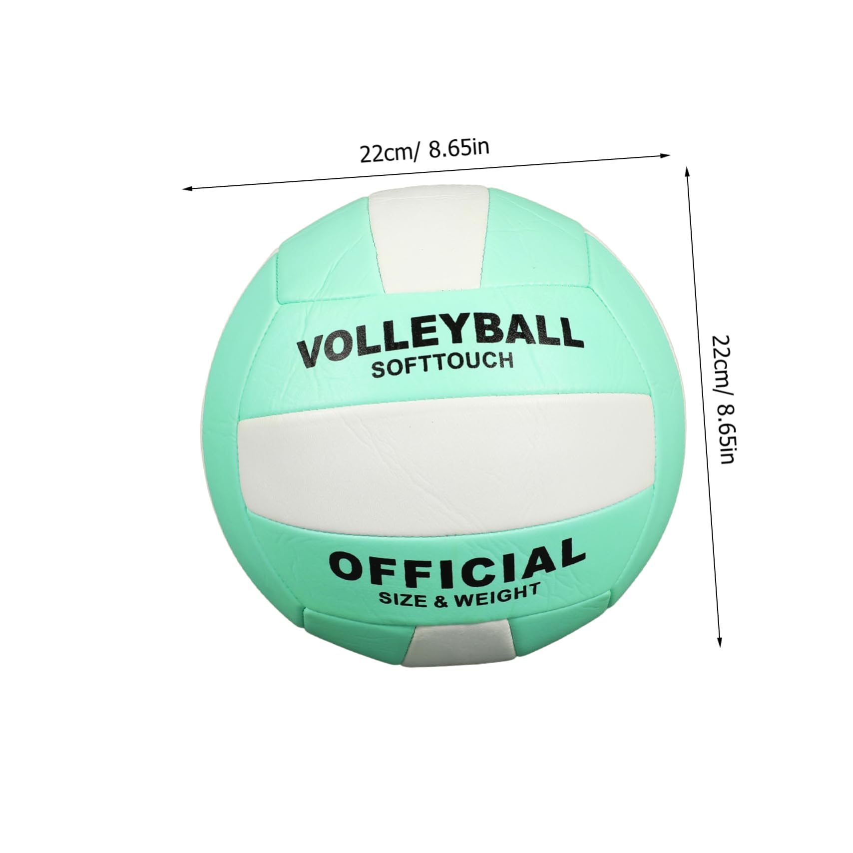 HANABASS Examination Volleyball Ball Soft Standard 5 Size for Indoor Games Practice