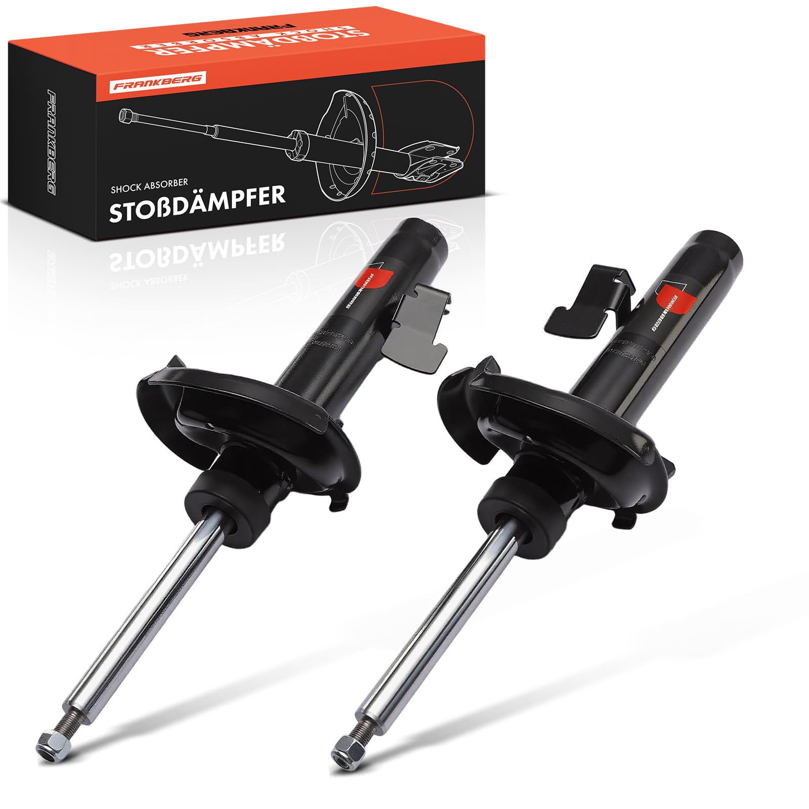 Frankberg 2 amortiguadores delanteros izquierdo y derecho 334841 | Compatible con: Torneo Focus II DA DS FFS, Focus II Saloon DB DH FCH, C-Max DM2, Focus II DA DP HCP, Focus C-Max DM2
