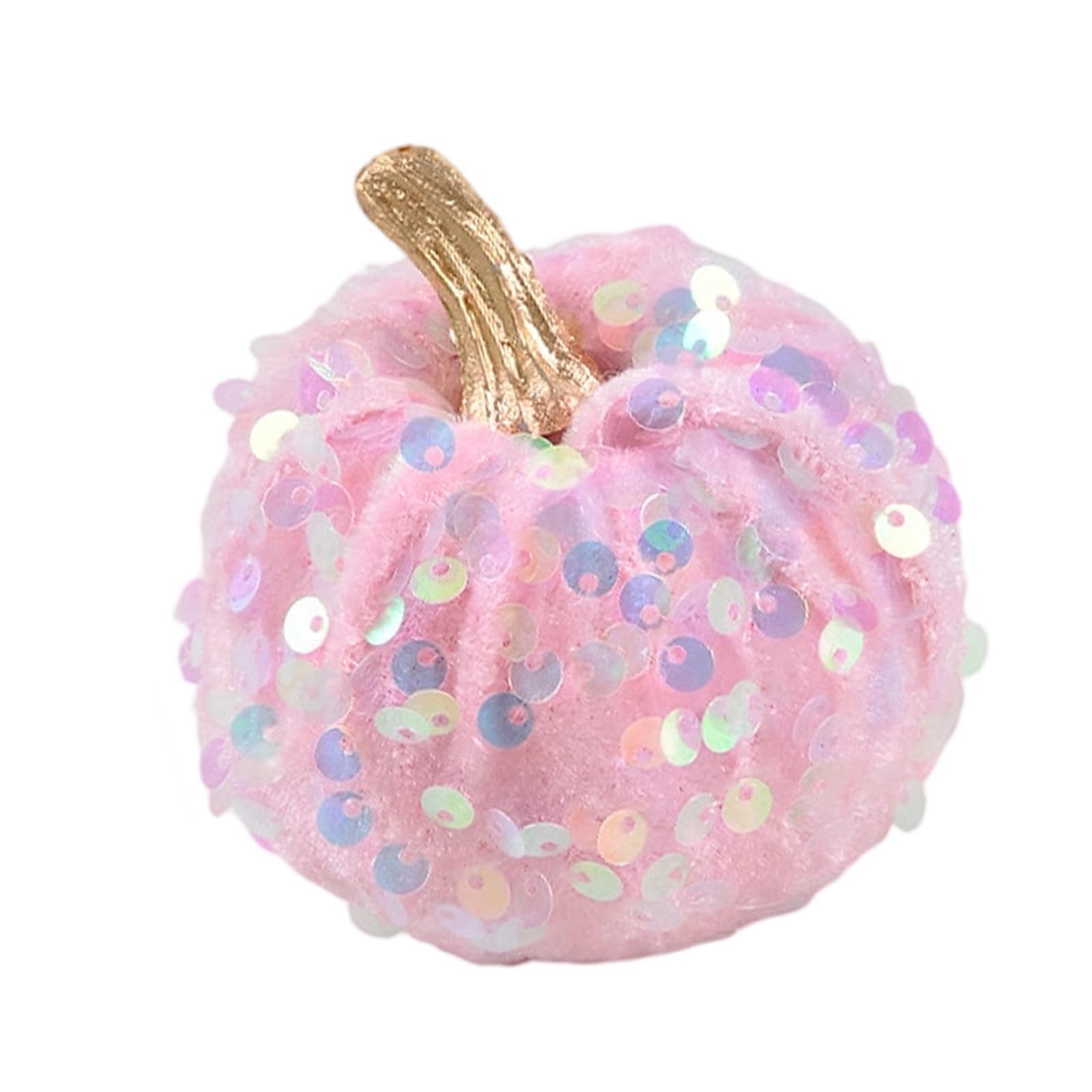carotoe Halloween Pumpkin Decor Velvet-Look Textured Ornament, Freestanding Fall Table Accent for Shelf, Mantel, Party Pumpkin Ornament Fall Shelf Accent Mantel Table Decoration Textured Velvet Look