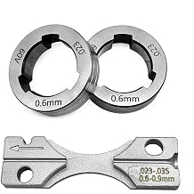 Drive Roll Kit V-Groove .023-.030", Replace KP1696-030S | Fit for Lincoln Power MIG 216 255XT 350MP LN-15 Power Feed LF-72 LN-25 PRO LN-25 PRO Dual Power Solid Wire