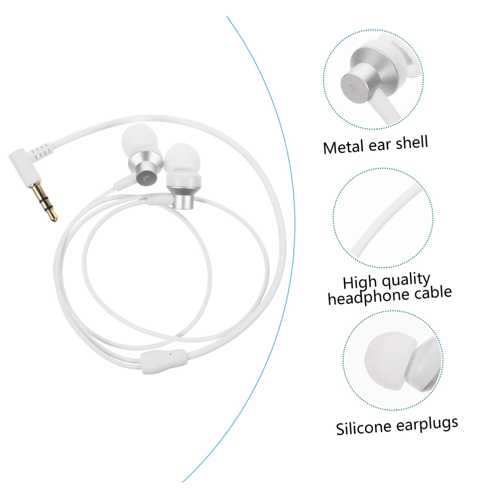 HEMOTON 3piezas Auriculares In-Ear Compatibles Diseño Ergonómico Sonido Estéreo Uso Diario y Gaming VR