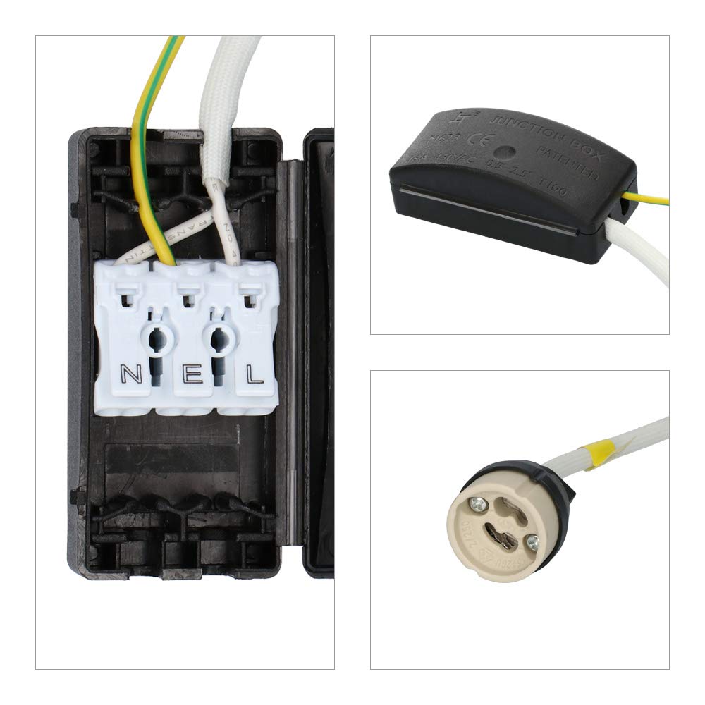 HOFTRONIC - 6er LED Einbaustrahler 230V Edelstahl IP64 Wasserdicht GU10 Dimmbar 4000K Neutralweiß 6x4W 6x345 Lumen Bad Einbauleuchte Einbauspot Einbauleuchte für innenbereich und Außenbereich
