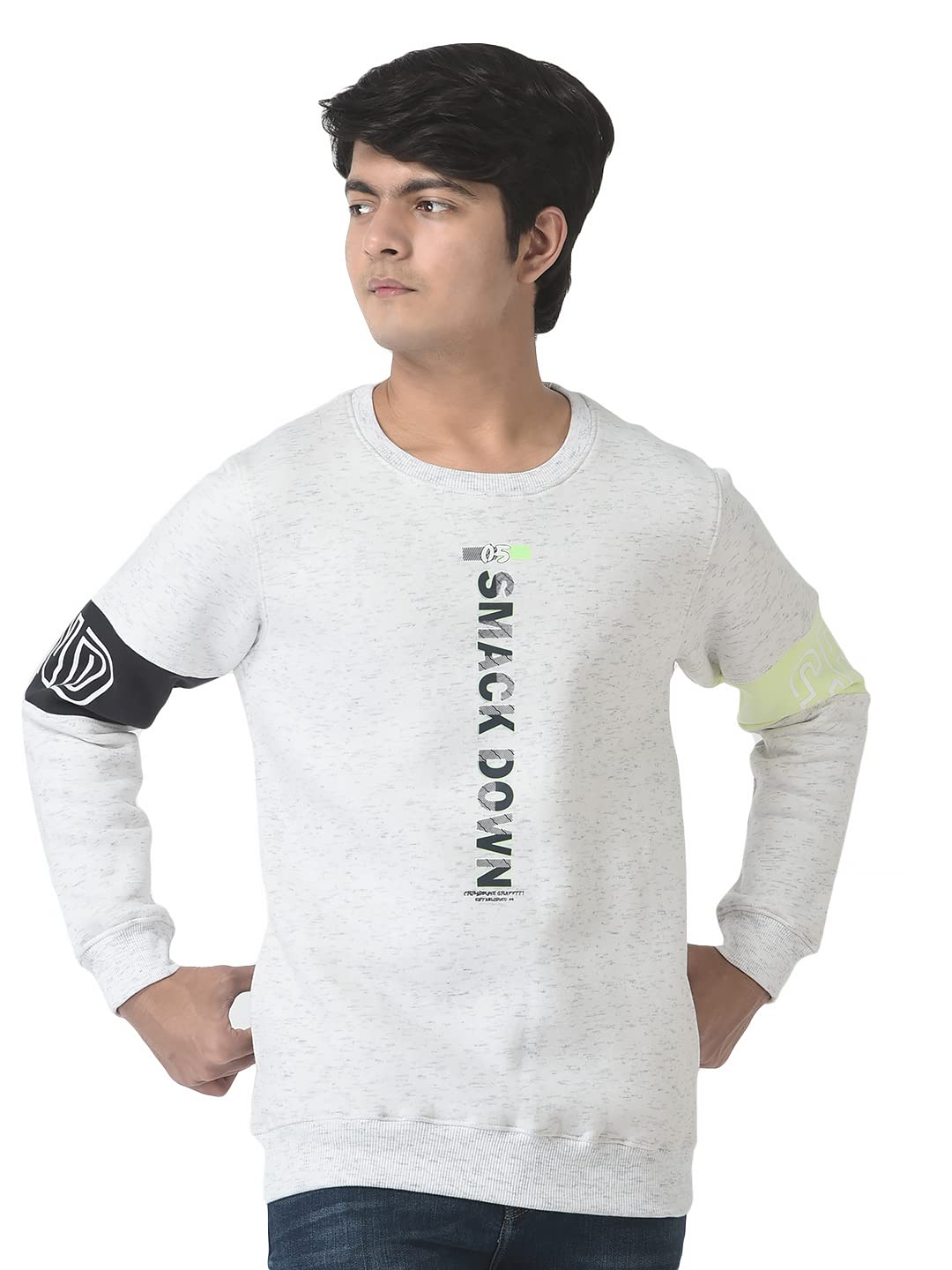 Crimsoune Club Boys White Smack-Down Sweatshirt