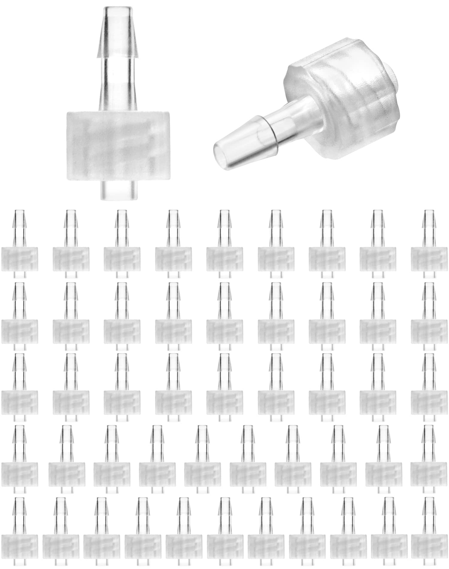 Buy QWORK 50 Pcs Male luer Lock 1/8" PP Hose Barb Adapter, PP Hose Barb